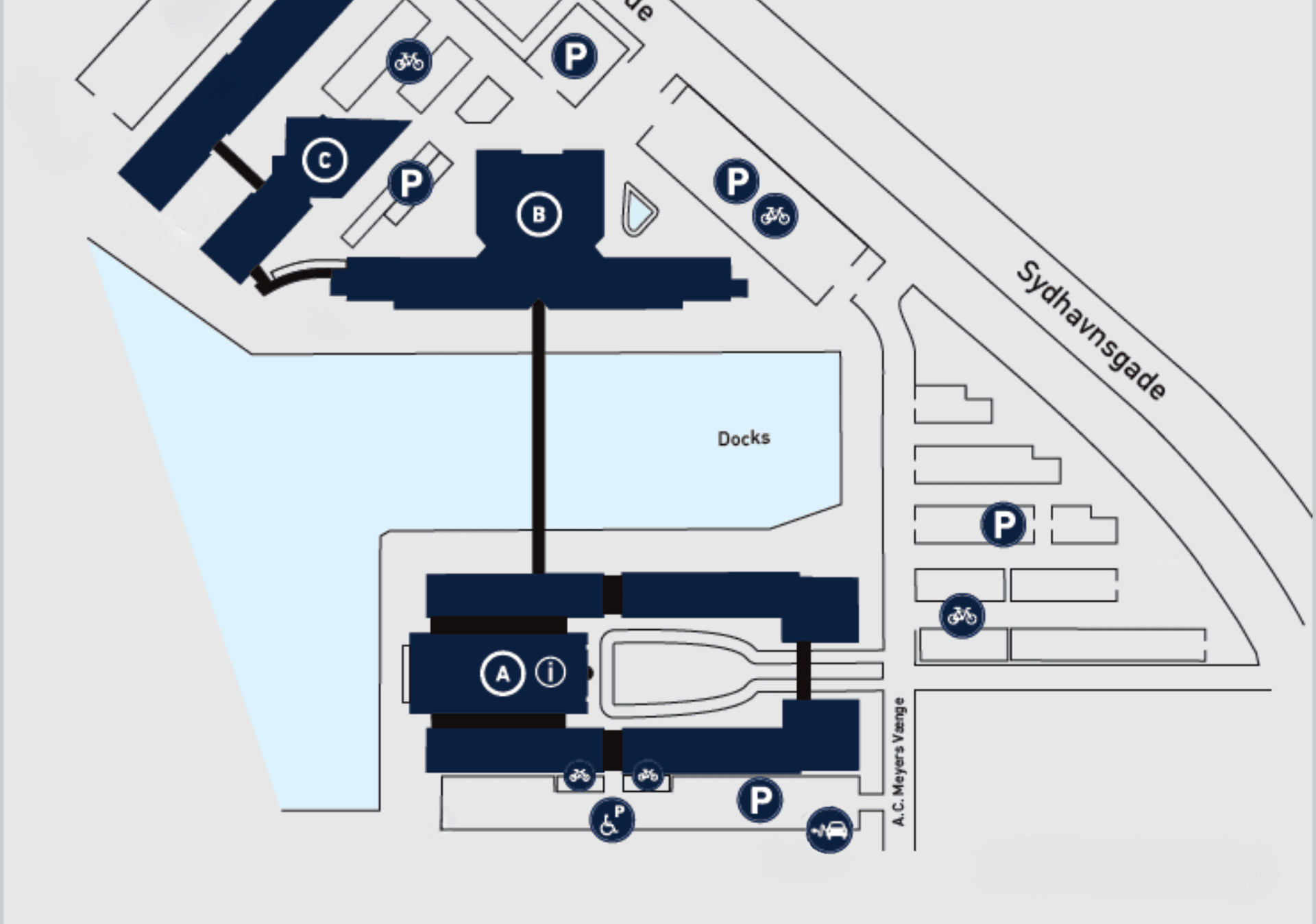 Parkeringsmuligheder på campus